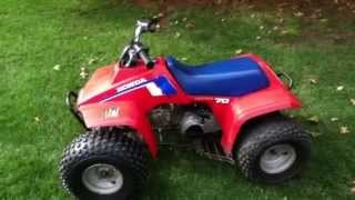 1986 Honda FourTrax Trx 70 Walkaround and Ride