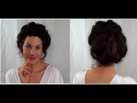 EASY Edwardian Mr Selfridge Kitty hair tutorial (gibson girl ) -- Fitfully Vintage