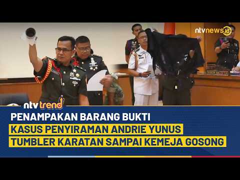 Barang Bukti Kasus Andri Yunus Dipamerkan, Ada Kemeja Gosong Hingga Tumbler Karatan | NTV