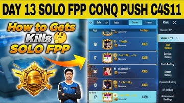 Solo fpp rank push C4S11 | Solo fpp conqueror Tips #solofppconqueror #solofpprankpushtoconqueror
