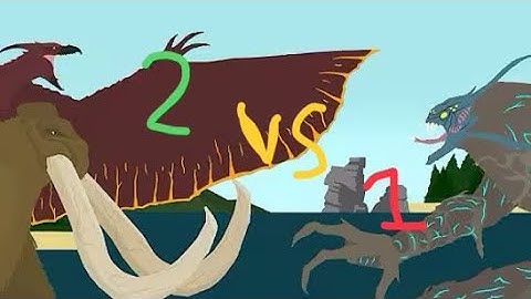 Rodan & behemoth vs amhuluk (sticknodes animation) monsterverse battle 