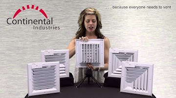 Extruded Aluminum, Square Ceiling Diffusers