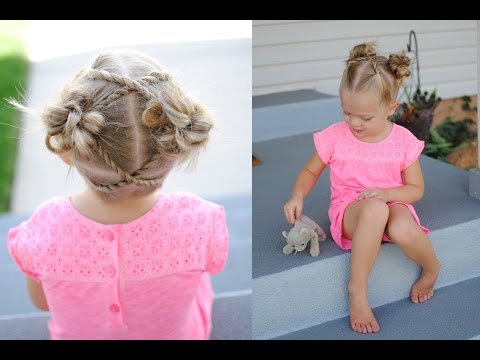 Messy Buns with Rope Twists | Q&#039;s Hairdos