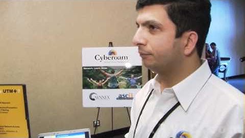 Farakh Karani Lam from Cyberoam talks with Aaron Booker of Varvid.com