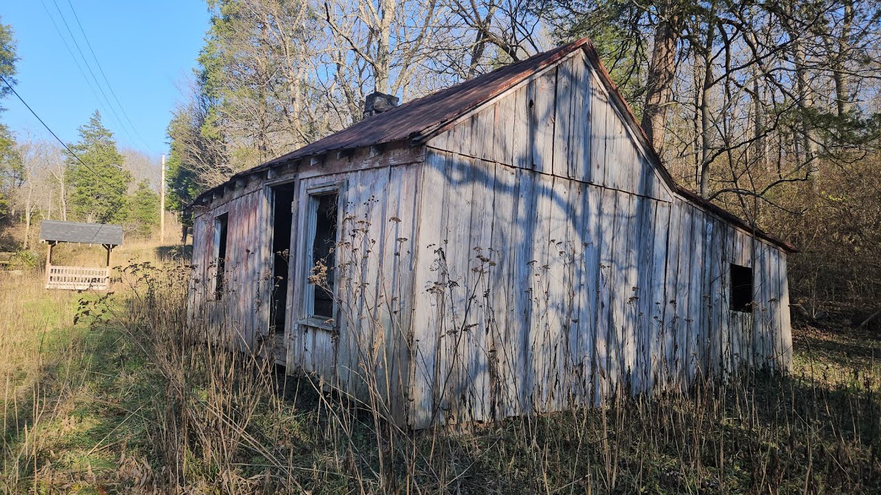Primitive abandoned creekside country shack from the early 1900's - YouTube