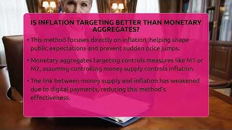 Is Inflation Targeting Better Than Monetary Aggregates? - Inflation Insight Channel