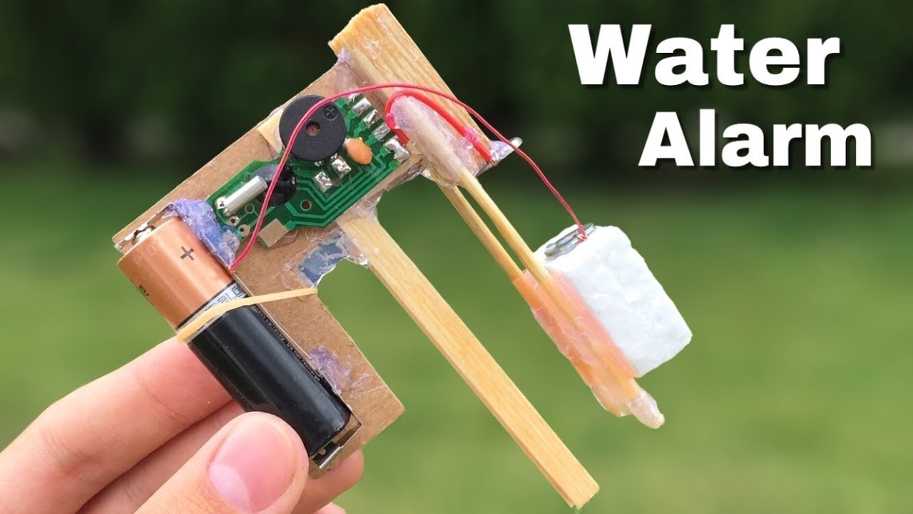How to Make a Water Level indicator Alarm at Home Simple Water Alarm