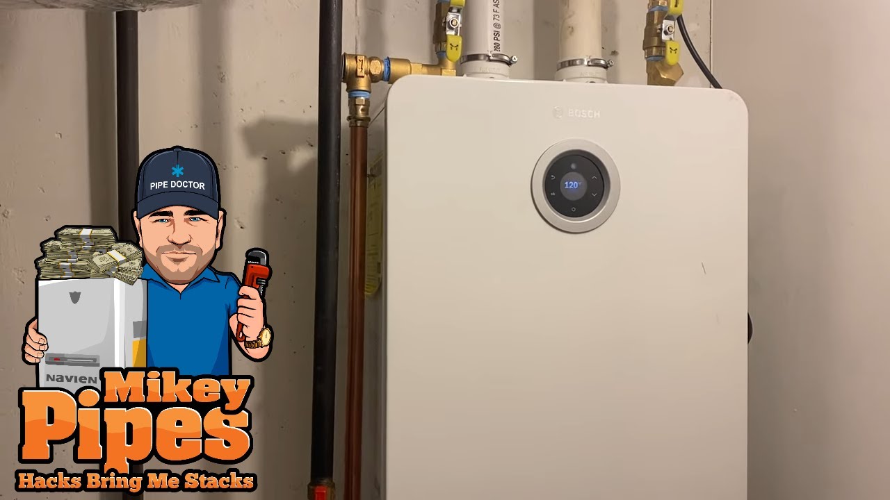 Bosch Greentherm T9900SE Perfect Solution for Tankless Upgrade from Tank Water  Heater - YouTube