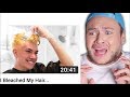 Hair Stylist Reacts to James Charles Bleaching his Hair