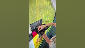 One of the LED modules seems to be broken. #leddisplay #ledvideowall #ledscreen#ledmodule