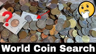 Searching World Coin Bag for Silver Coins and Rare Finds - 5 lb Bag
