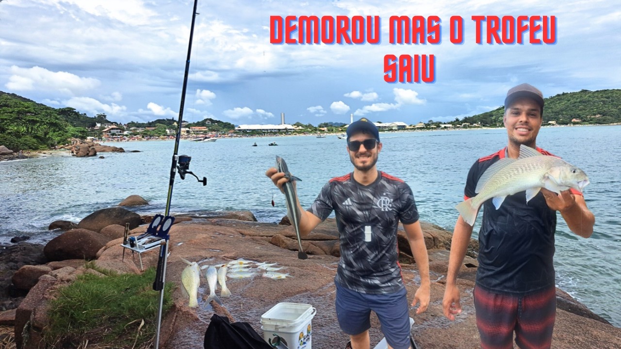 PESCARIA ESTAVA CALMA MAS SAIU O TROFEU DO DIA!! pescaria na Lagoinha do norte - SURFCASTING