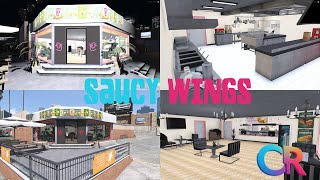 Saucy Wings Custom Restaurant Mlo For Fivem Full Interior Preview