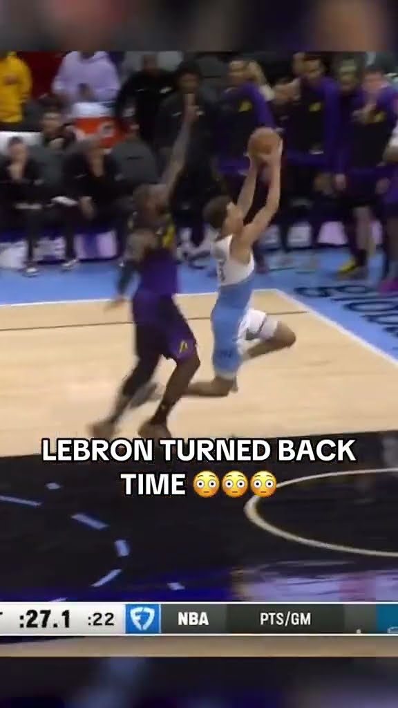 LEBRON TURNED BACK TIME ⏰ #shorts