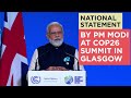 National Statement by PM Modi at COP26 Summit in Glasgow