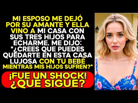 MI ESPOSO ME ABANDONÓ POR SU AMANTE. ELLA LLEGÓ A MI CASA CON SUS TRES HIJOS PARA ECHARME...