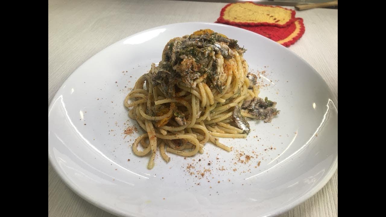 Spaghetti con Alici e Bottarga