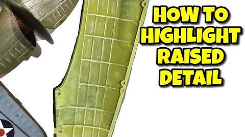 How to Highlight Raised Detail | Highlight Rivets | Highlight Aircraft Ribbing