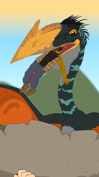 Quetzalcoatlus eats LeClerc - Jurassic World Rebirth animated song