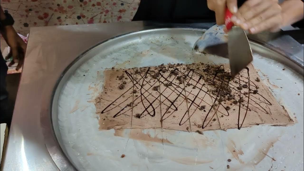 Fried Ice Cream making Ice cream rolls YouTube