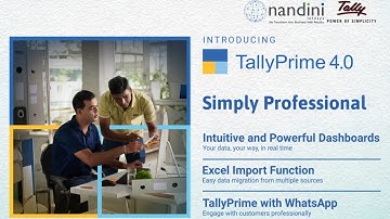 Introduction to TallyPrime 4.0- WhatsApp Business, Excel Import, Powerful Dashboard| Nandini Infosys