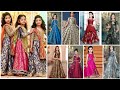 Jamawar banarsi brocade baby girls trending designer dresses party wear wedding Eid special