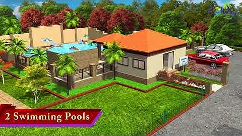 Holiday farm house 3D walkthrough animated video by Studio Zero Mile