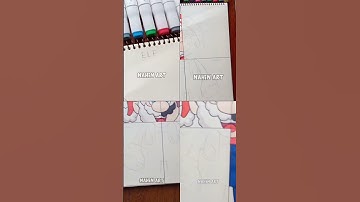 One Drawing, But 4 Different Styles All Parts... Christmas Edition!🎅🎄 (#shorts )