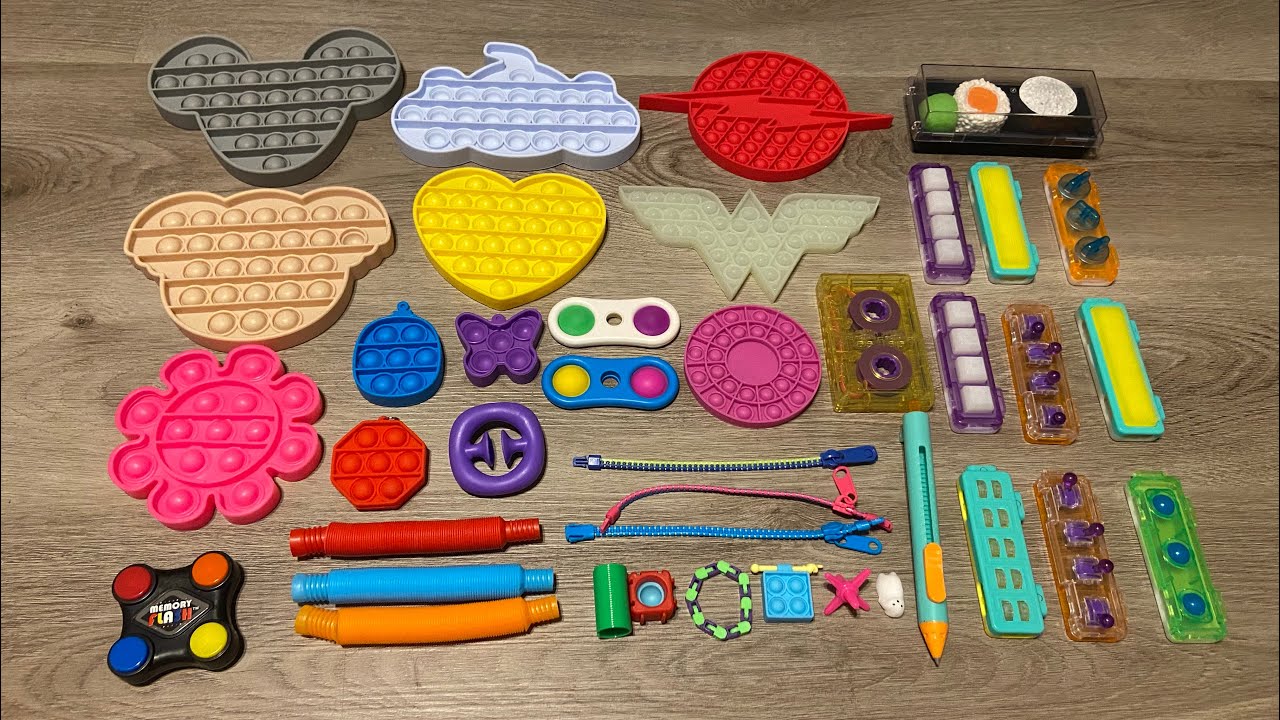 ASMR Fidget Sensory Toy Collection - YouTube