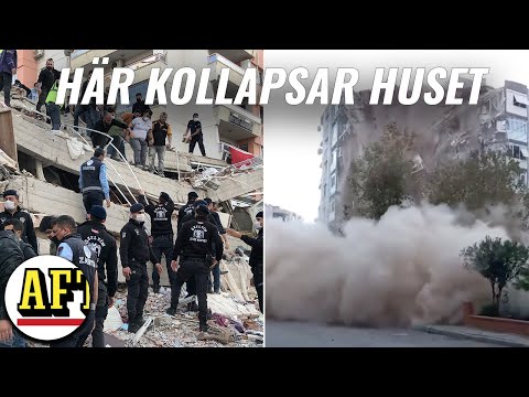 Video: Jordbävning i Turkiet och Grekland störde semesterplanerna