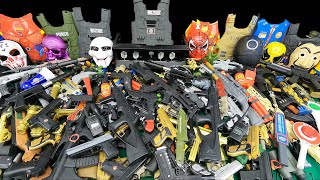 A Lot of Toy Guns - Toy Pistols - Toy BB Rifle Guns / Toy Masks &amp; Helmet