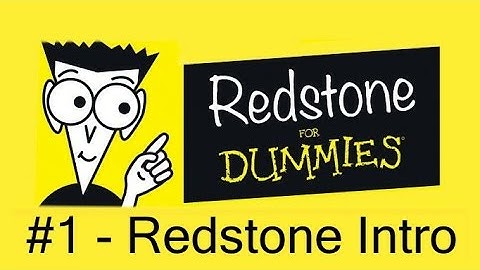 Redstone For Dummies #1 - Redstone Intro