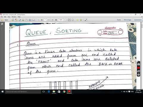 1. Queue and Array Sorting