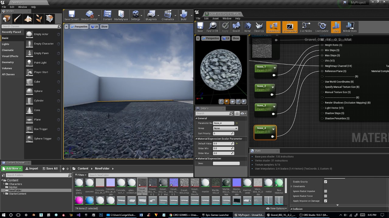 Parallax ocllusion Unreal Engine 4 - No waffle!! Sem enrolação!! - YouTube