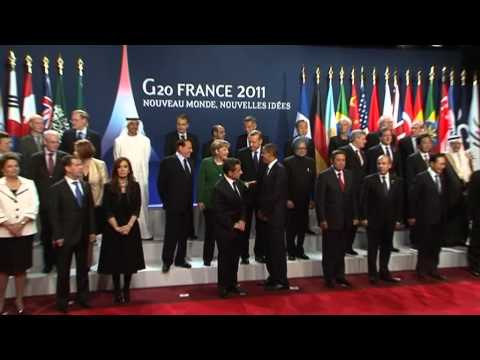 G20 Cannes Group Photo (Raw Video)