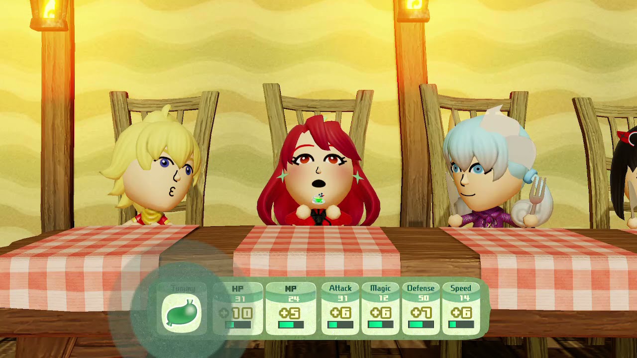 Xenoblade Miitopia Pyra Drinking Tea (Featuring Melia and Lin Lee Koo