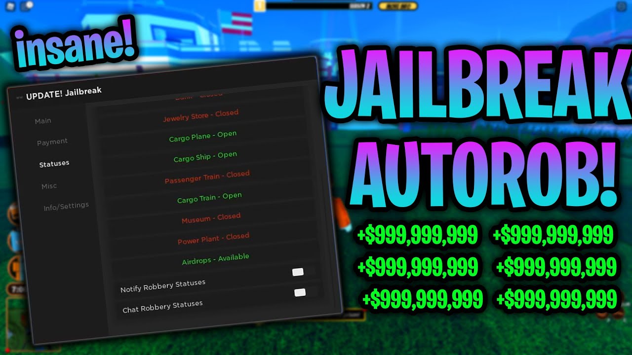 ROBLOX JAILBREAK AUTOROB! (2021) *STILL WORKING* - YouTube