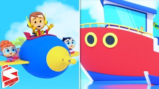 Transportation Learning Song For Kids and Preschool Nursery Rhymes