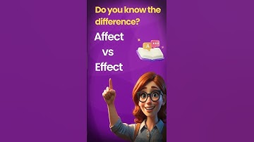 Affect vs Effect – What’s the Difference? | English Grammar #learnenglish