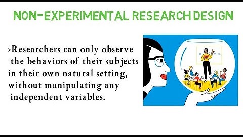 LESSON 4: Non Experimental Research Design (Part 1)