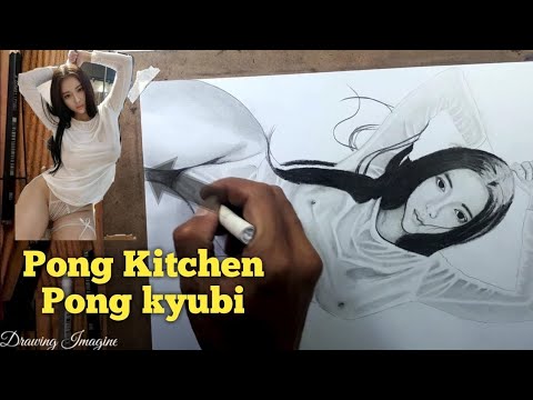 ● Pong kitchen drawing figure - pong kyubi #pongkitchen #pongkyubi