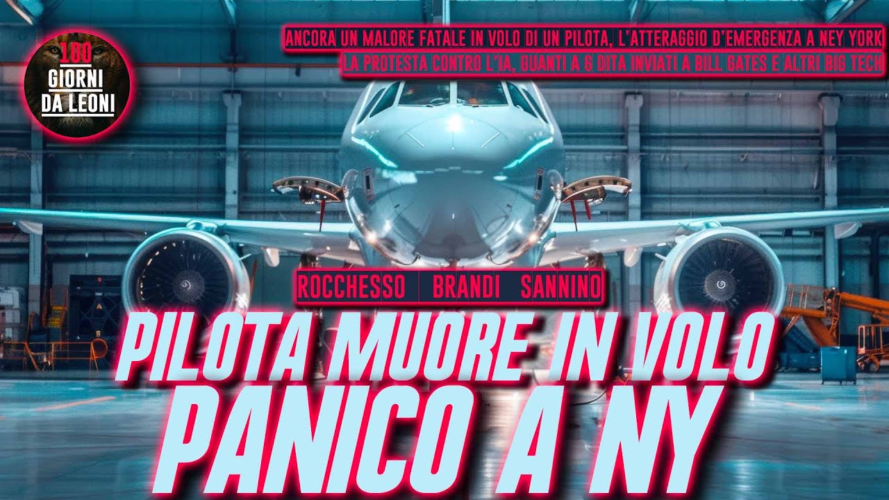 Pilota MUORE in VOLO, PANICO a NY / Brandi, Sannino, Rocchesso - YouTube