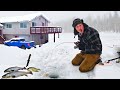 I bought a MOUNTAIN FISHING FARM! Ice Fishing for TROUT (Catch &amp; Cook)