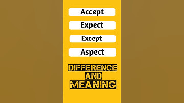Accept, Expect, Except and Aspect | Difference | Hindi Meaning and Pronunciation |#english #shorts