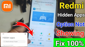 redmi hidden apps option not showing | how to hide apps in miui | app hide kaise kare redmi phone me