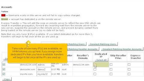 How to copy a hosting account from another server to your WHM server using SSH