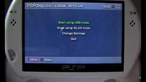 PSPdisp v0.5.1 running on Half Byte Loader