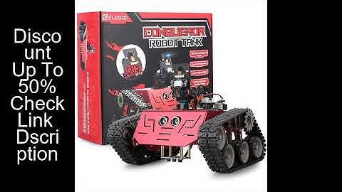 ELEGOO Conqueror Robot Tank with UNO R3, IR Remote etc. Intelligent and Educational Toy Car Robotic