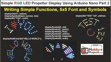 Simple RGB LED Propeller Display Using Arduino Nano - Part 2