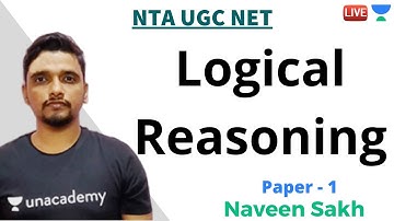 Logical Reasoning | Paper - 1 | NTA UGC NET | Naveen Sakh